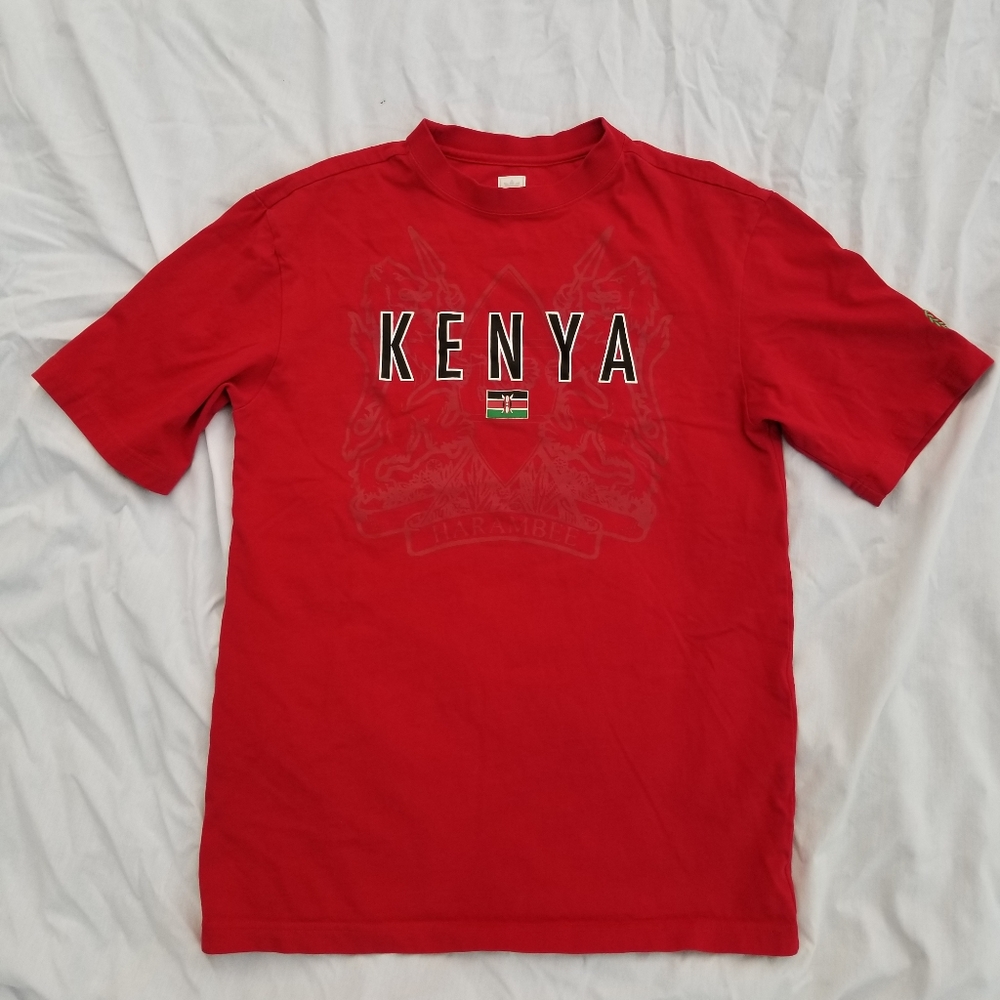 Adidas Kenya Harambe Harambee Flag Shield shirt